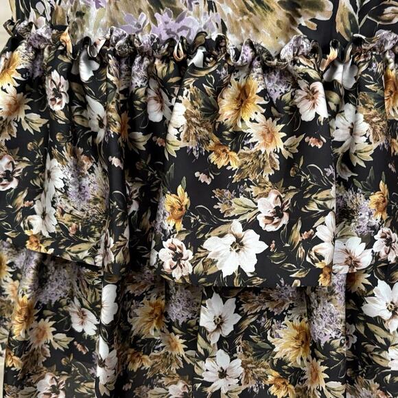 Antonio Melani Quinn Floral Print Tiered Skirt Women’s 4 Fairycore Whimsygoth - Picture 5 of 8